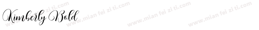Kimberly Bold字体转换